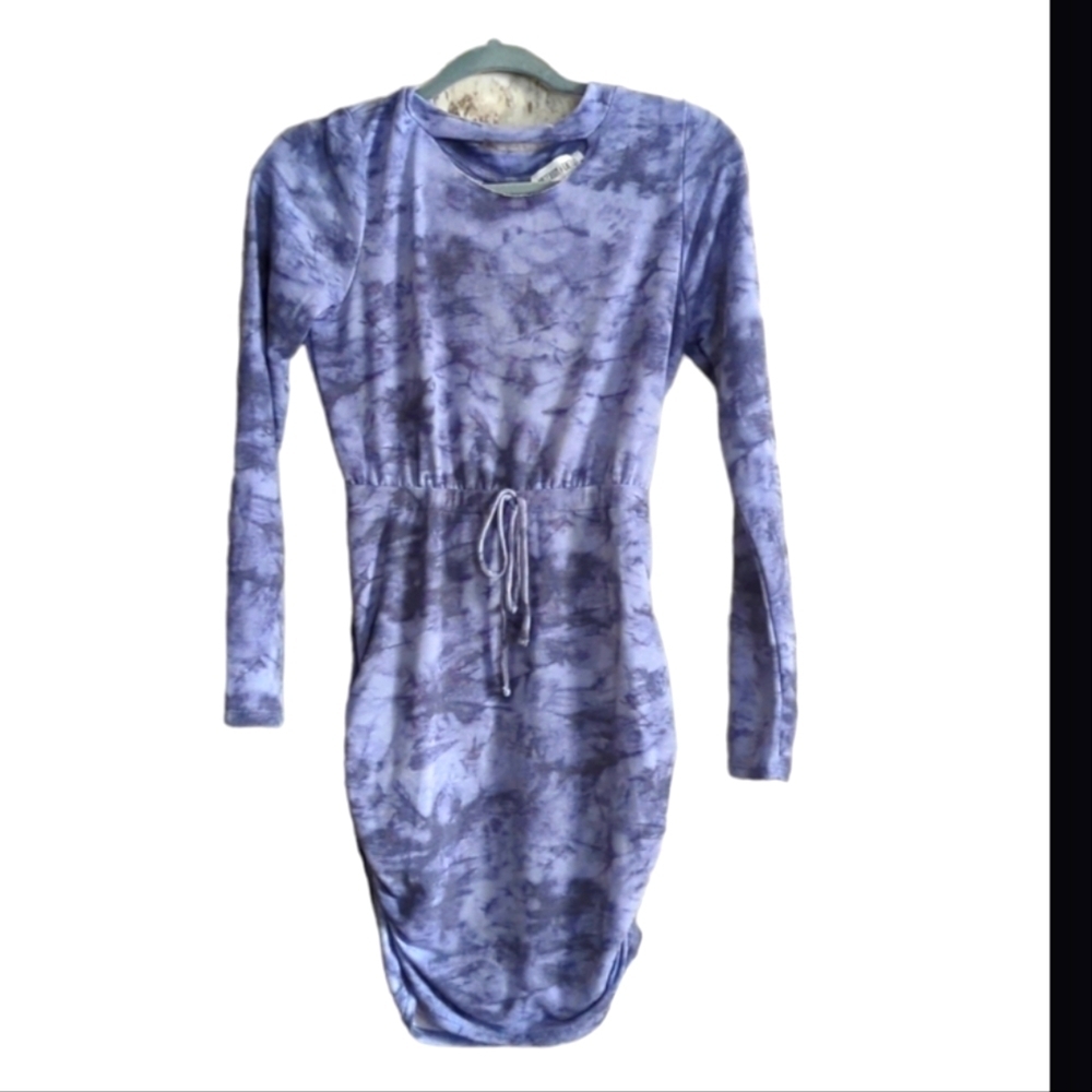 Type due midi dress in slate grey.